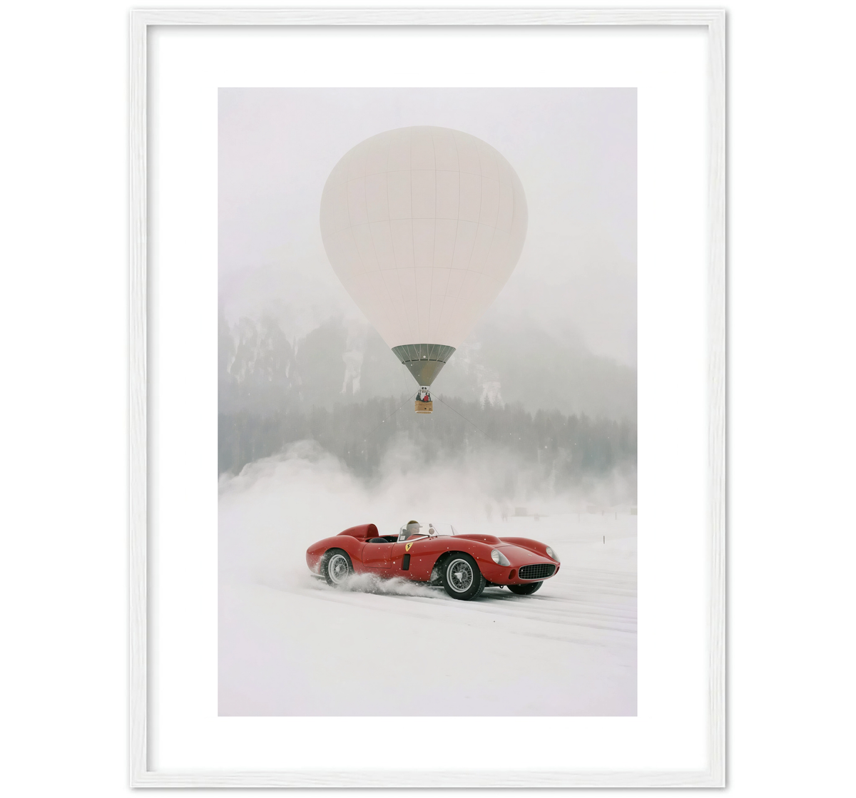 COCHE ROJO Y GLOBO