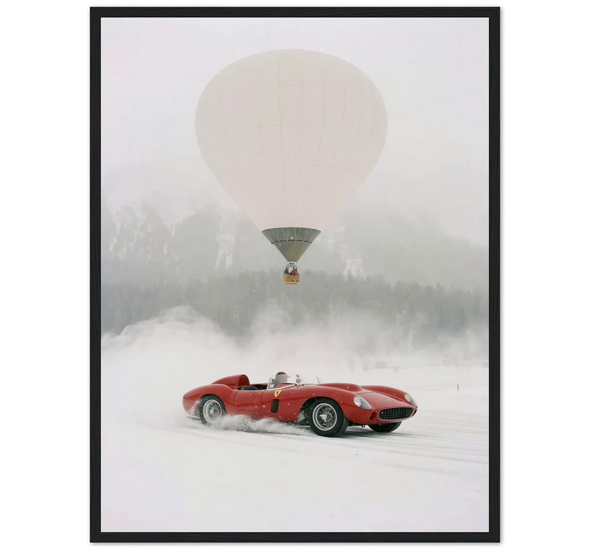 COCHE ROJO Y GLOBO
