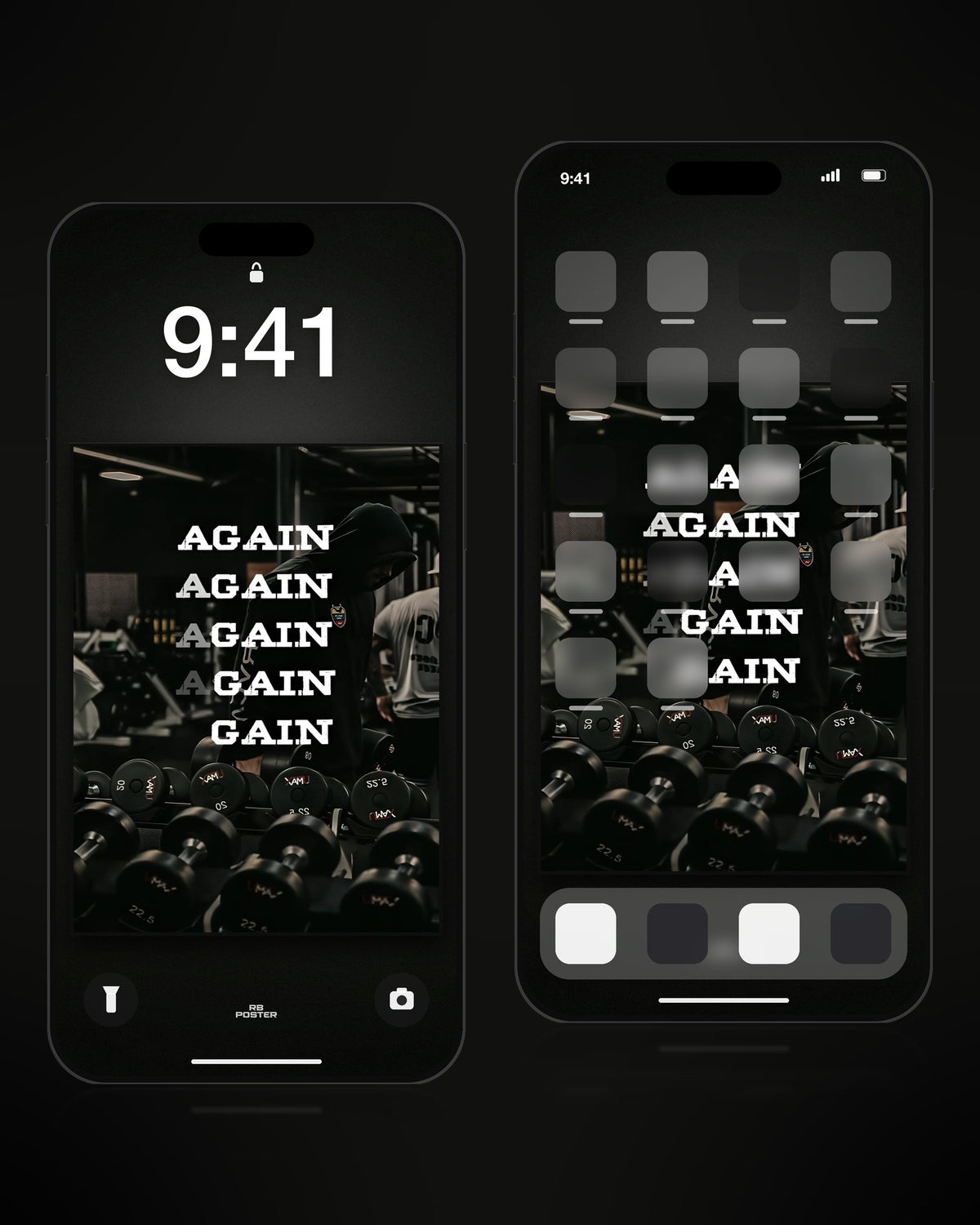 AGAIN AGAIN · wallpaper en la pantalla de bloqueo y en la de inicio