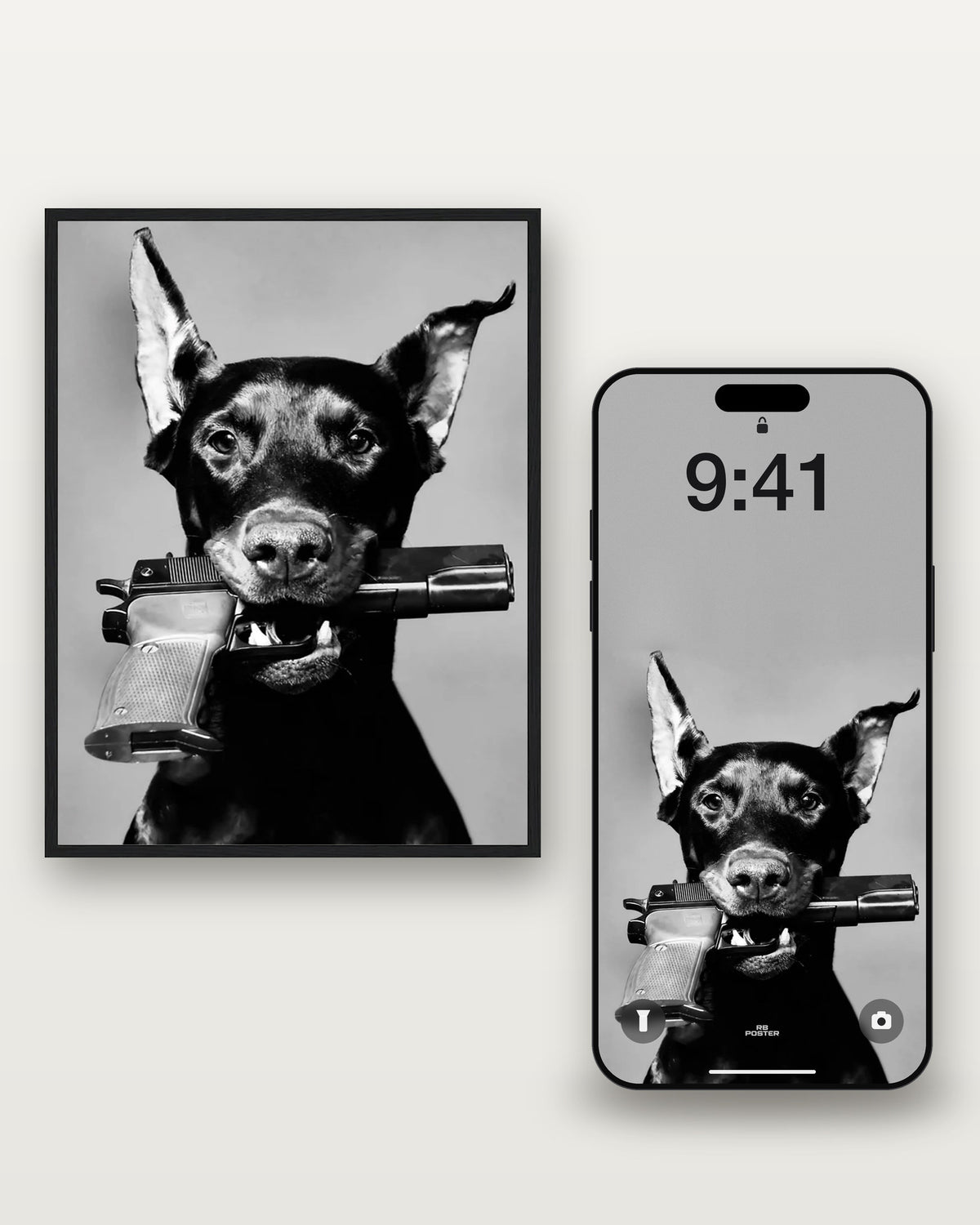 Fashion Dog · el wallpaper junto al póster