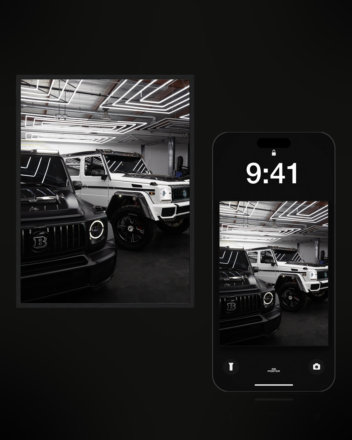 G Class · el wallpaper junto al póster