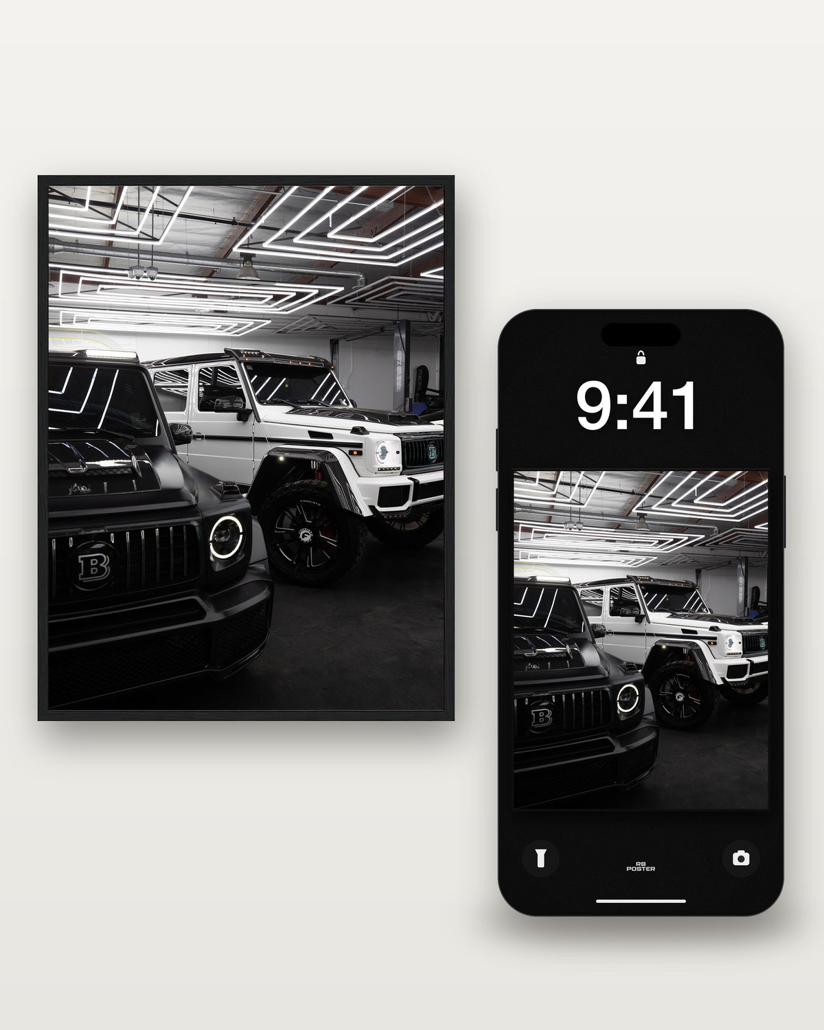 G Class · el wallpaper junto al póster