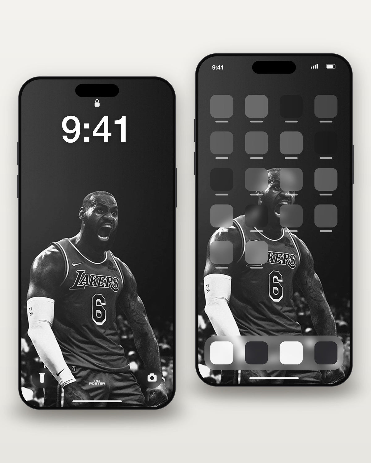 Lebron - LIONS ROAR · wallpaper en la pantalla de bloqueo y en la de inicio