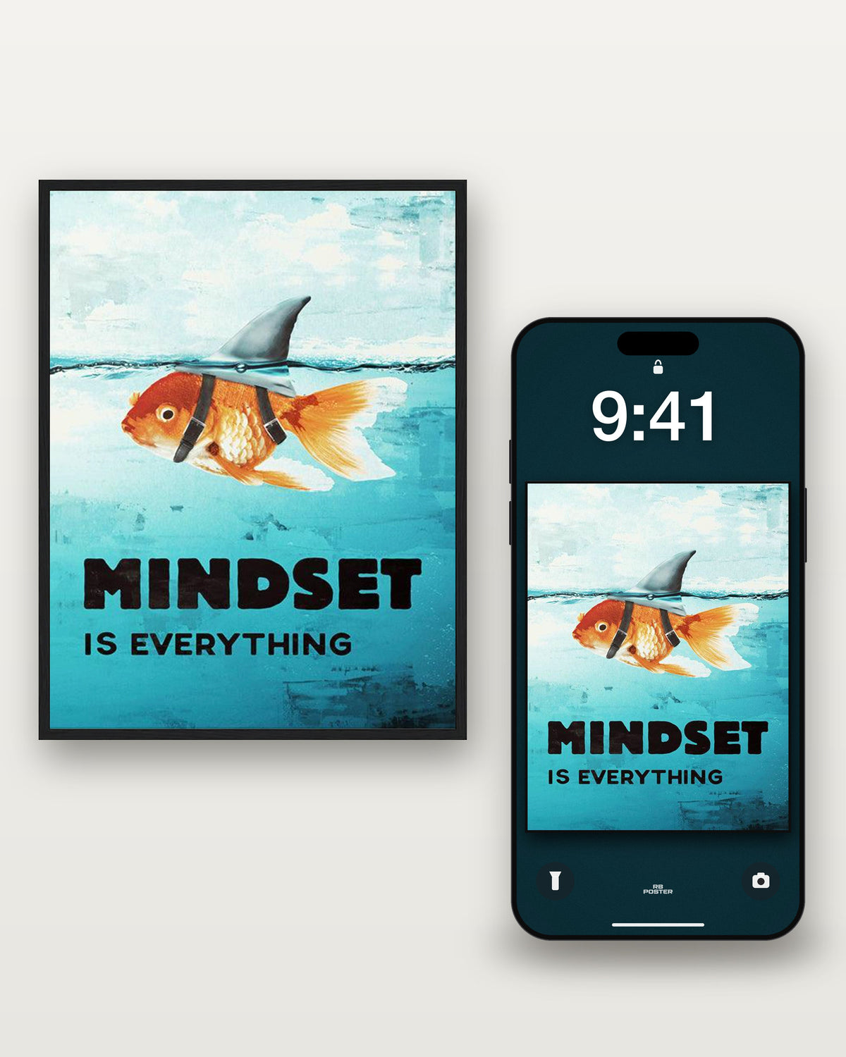 Mindset · el wallpaper junto al póster