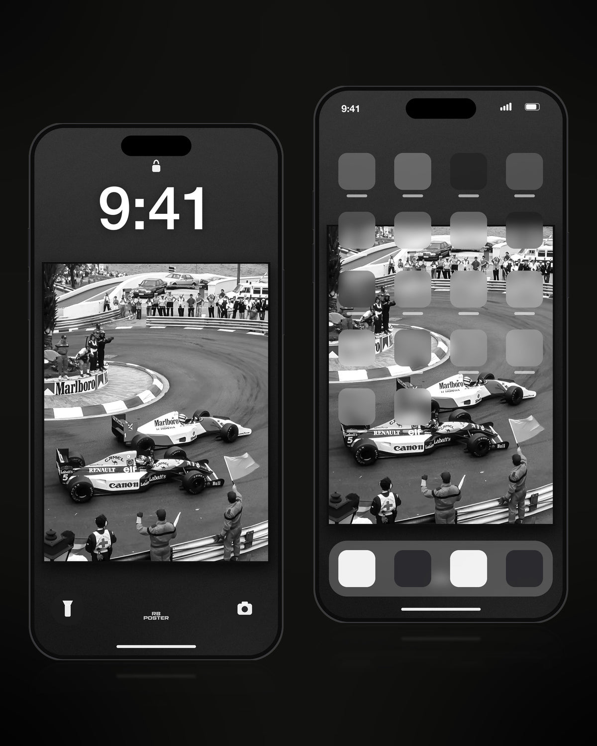 Monaco Classic · wallpaper en la pantalla de bloqueo y en la de inicio