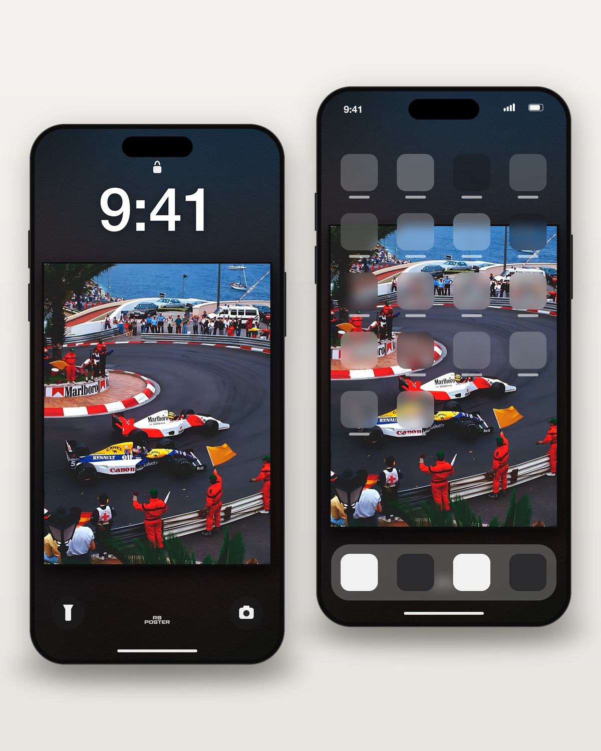 Monaco Classic X · wallpaper en la pantalla de bloqueo y en la de inicio