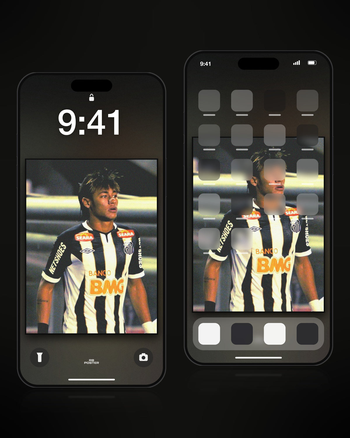 Neymar · wallpaper en la pantalla de bloqueo y en la de inicio