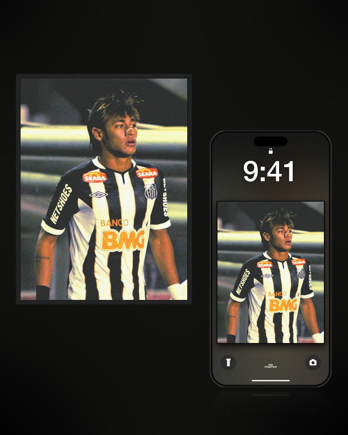 Neymar · el wallpaper junto al póster