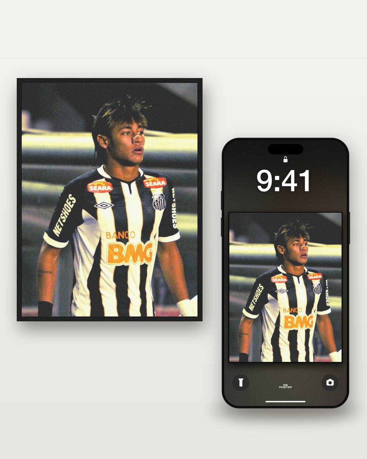 Neymar · el wallpaper junto al póster