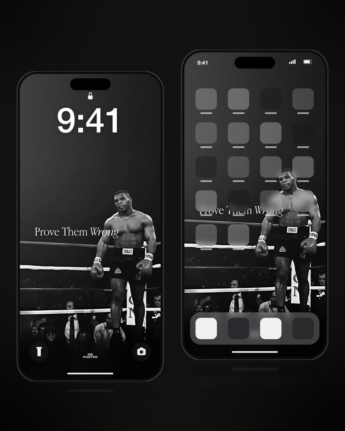 PROVE THEM WRONG · wallpaper en la pantalla de bloqueo y en la de inicio