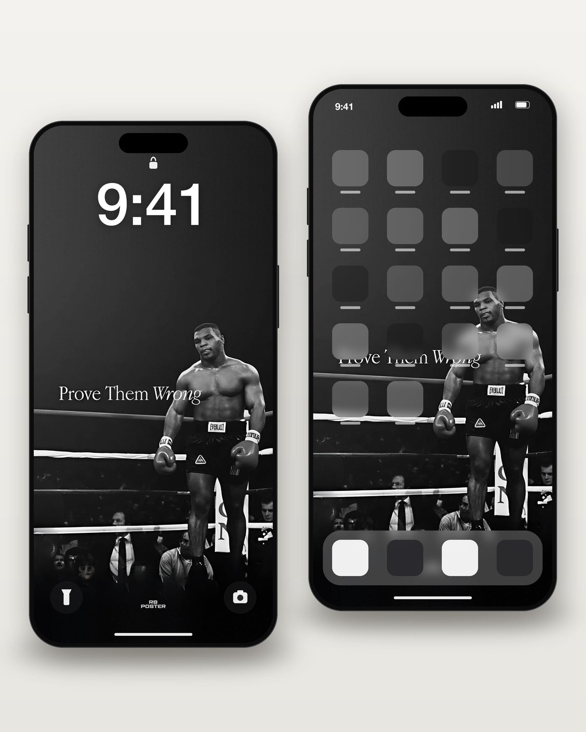 PROVE THEM WRONG · wallpaper en la pantalla de bloqueo y en la de inicio