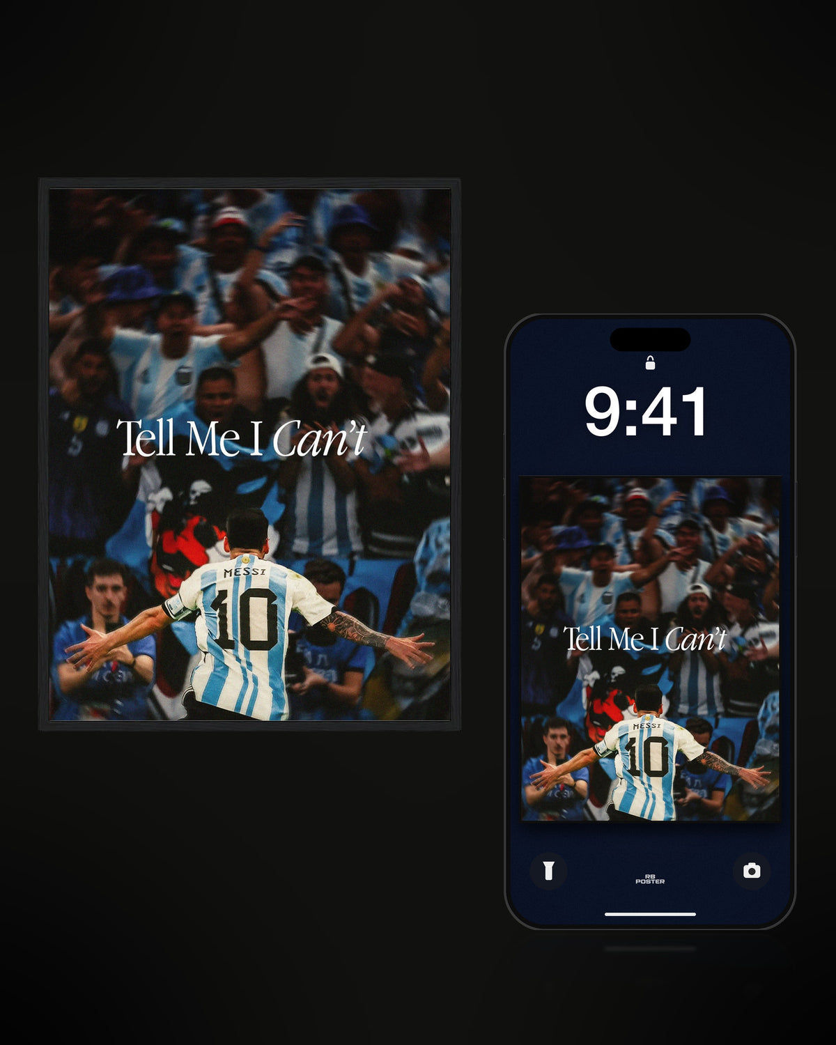 TELL ME I CAN'T · el wallpaper junto al póster