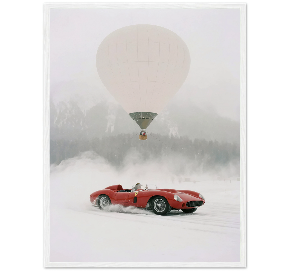 COCHE ROJO Y GLOBO