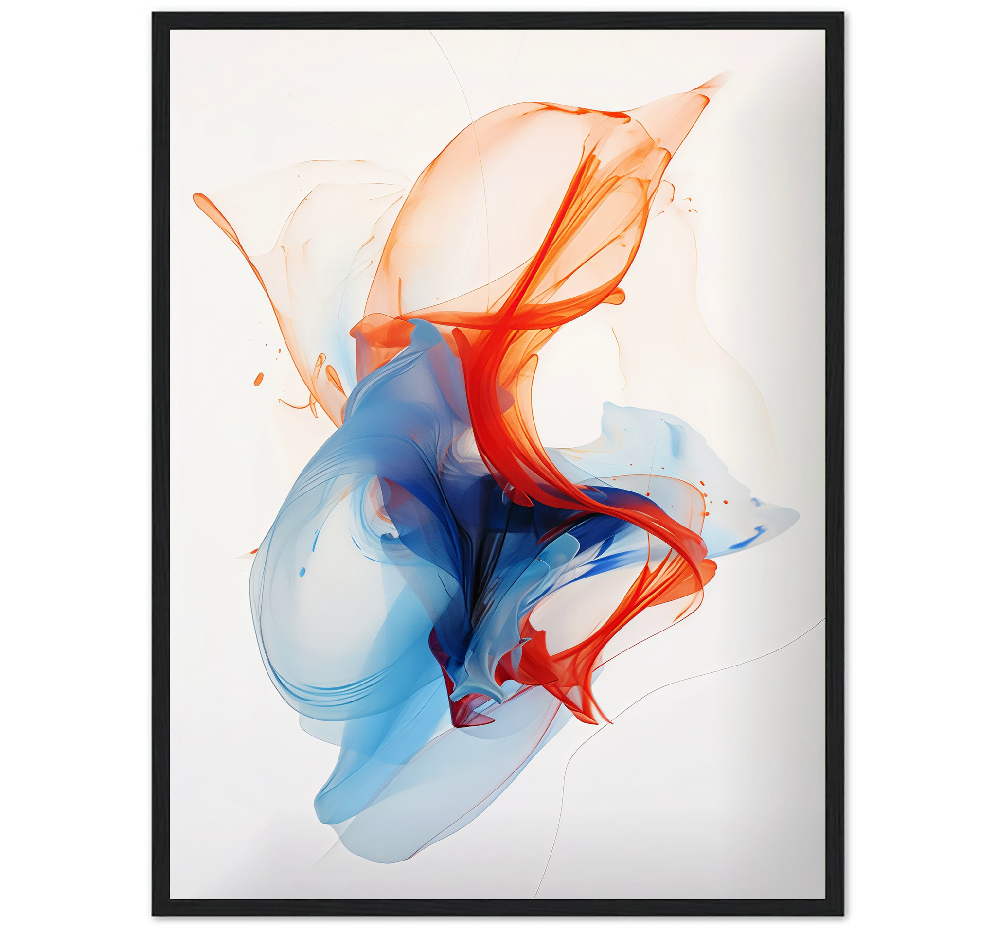 HUMO AZUL Y NARANJA