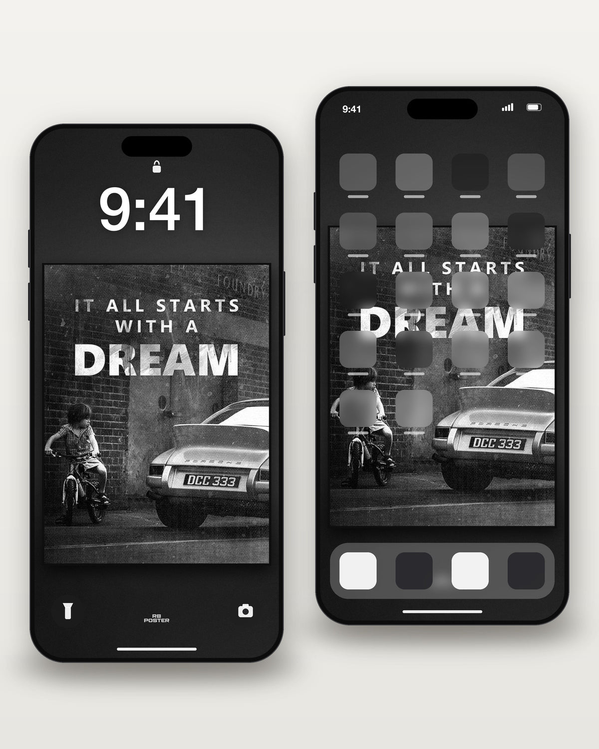 Dream · wallpaper en la pantalla de bloqueo y en la de inicio