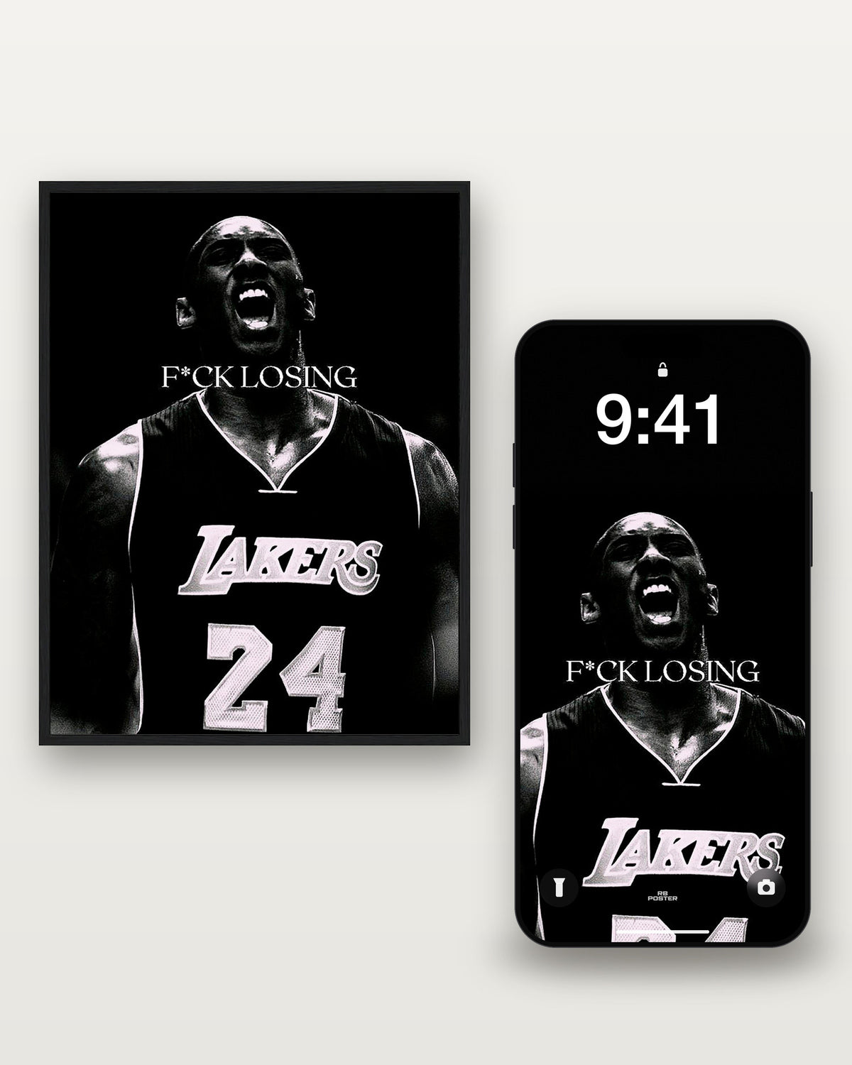 F*CK LOSING · el wallpaper junto al póster