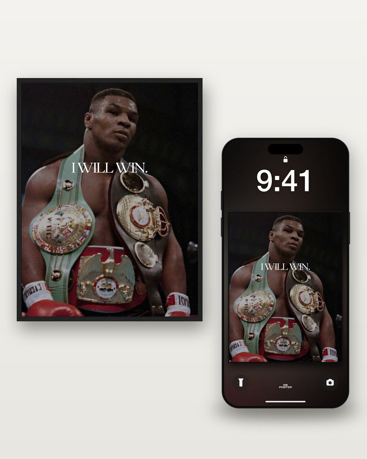 I WILL WIN. - MYKE · el wallpaper junto al póster