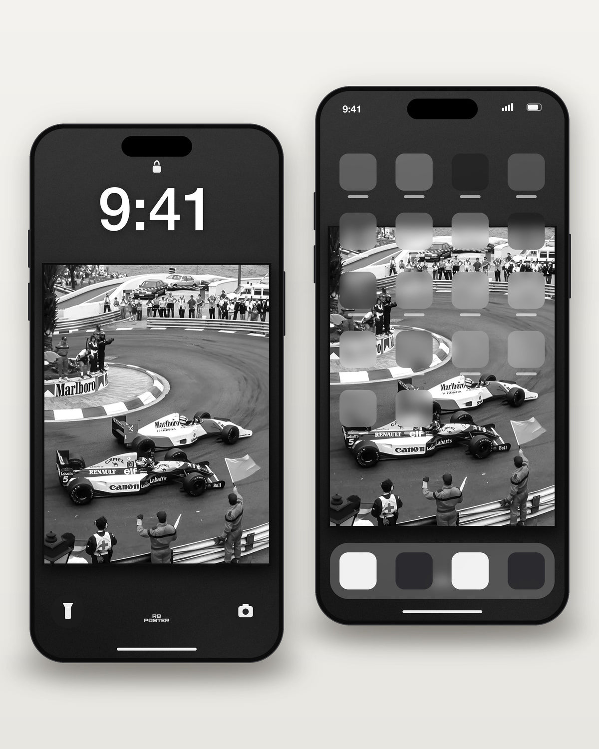 Monaco Classic · wallpaper en la pantalla de bloqueo y en la de inicio