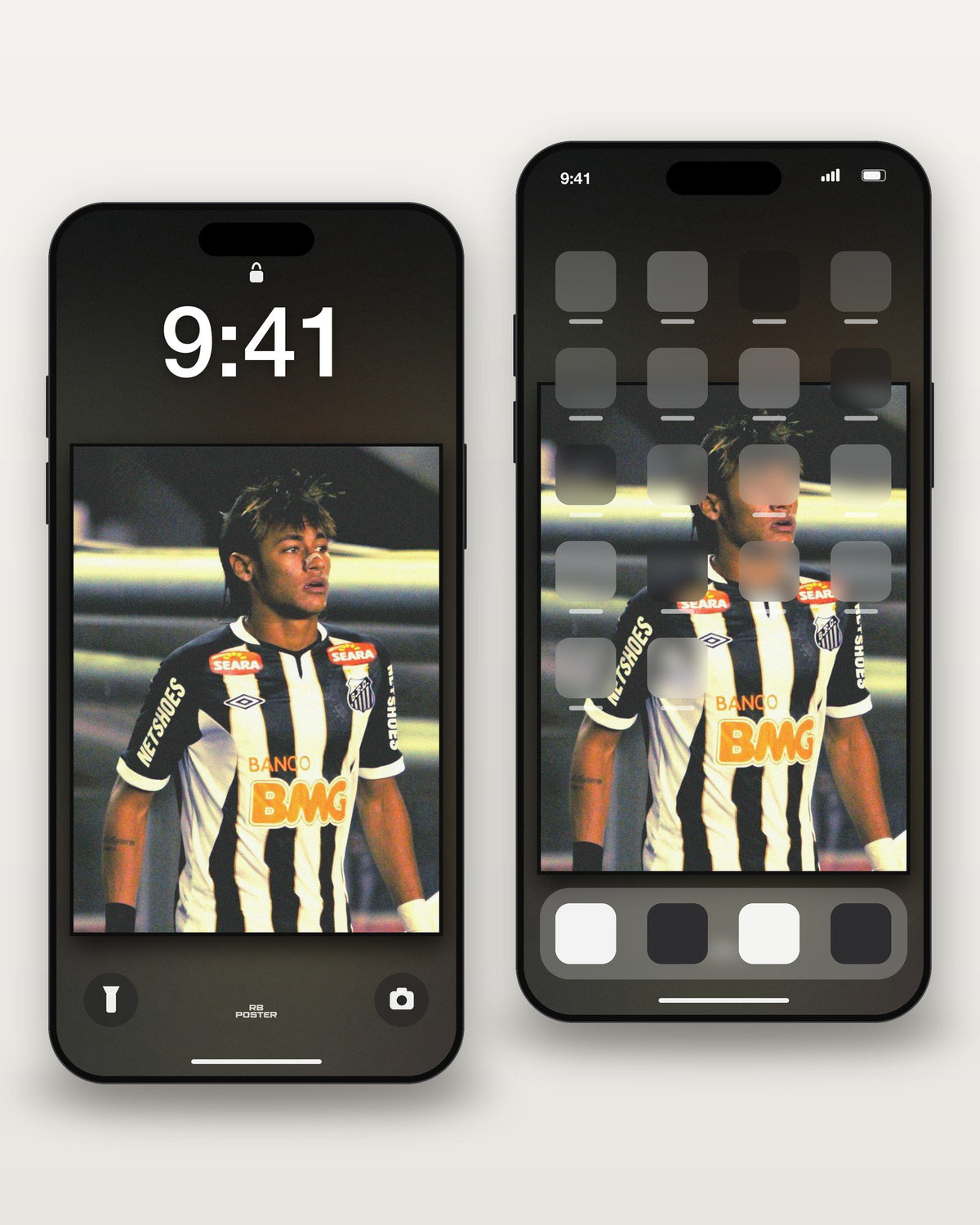 Neymar · wallpaper en la pantalla de bloqueo y en la de inicio