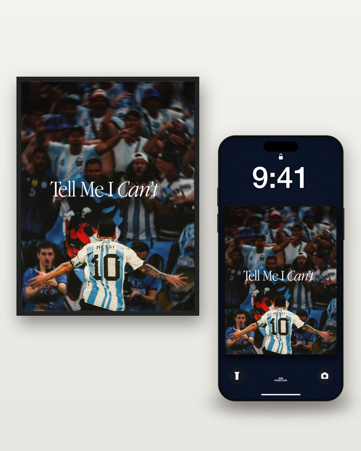 TELL ME I CAN'T · el wallpaper junto al póster
