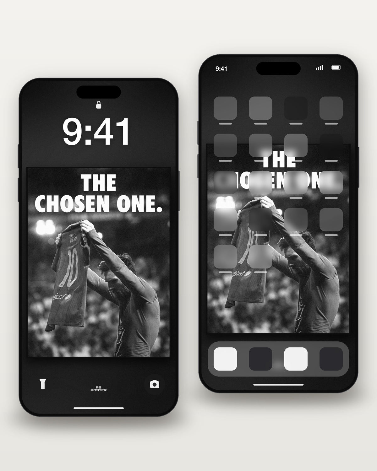 THE ONE · wallpaper en la pantalla de bloqueo y en la de inicio