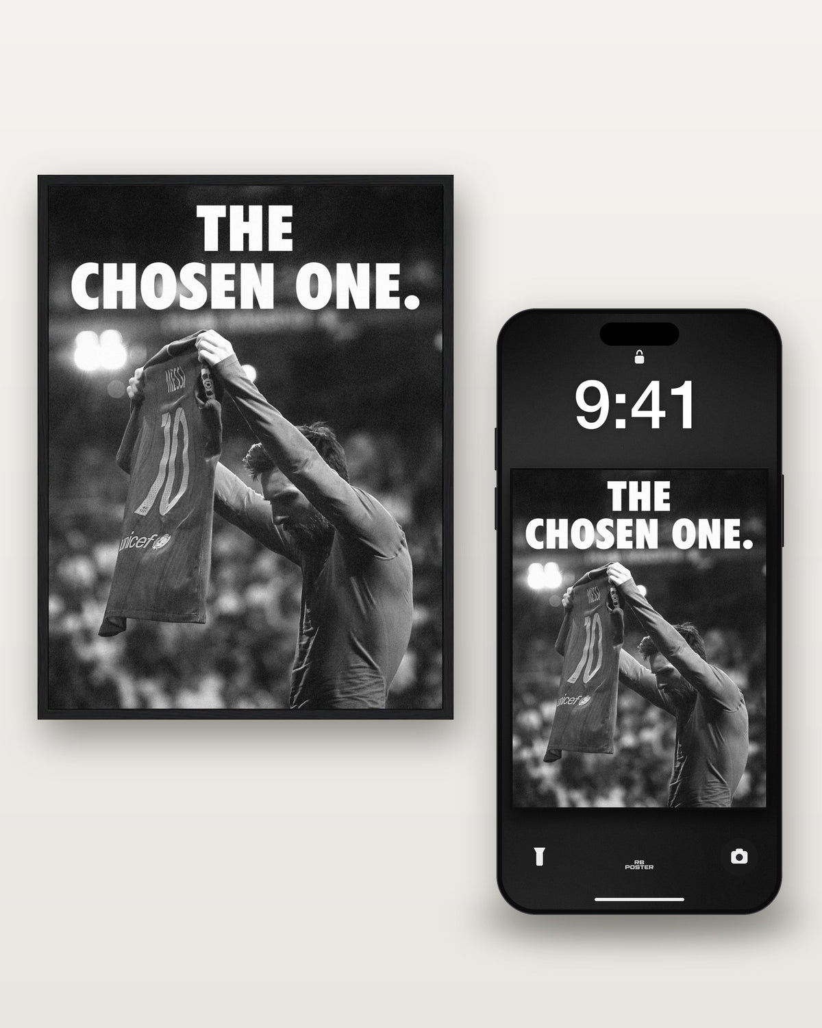 THE ONE · el wallpaper junto al póster