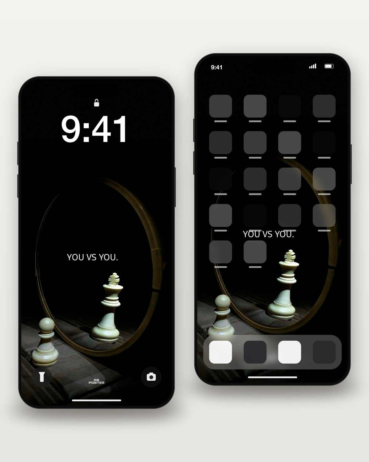 YOU VS YOU · wallpaper en la pantalla de bloqueo y en la de inicio